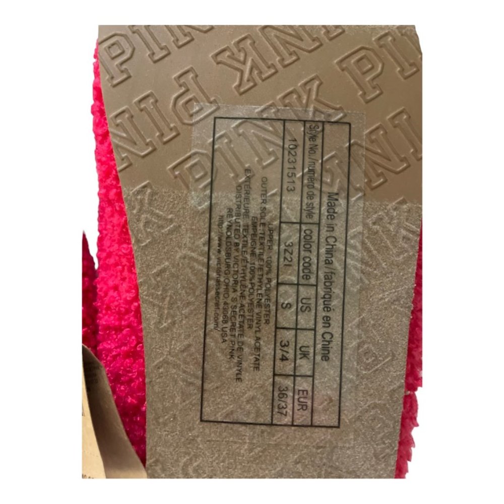 PINK COZY-PLUSH CLOGS SLIPPERS SMALL (6/7) Style: 26561944 RED - Picture 5 of 5